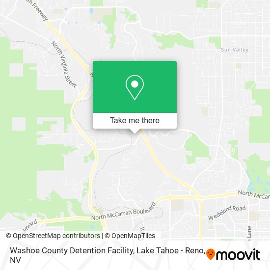 Mapa de Washoe County Detention Facility