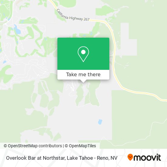 Overlook Bar at Northstar map