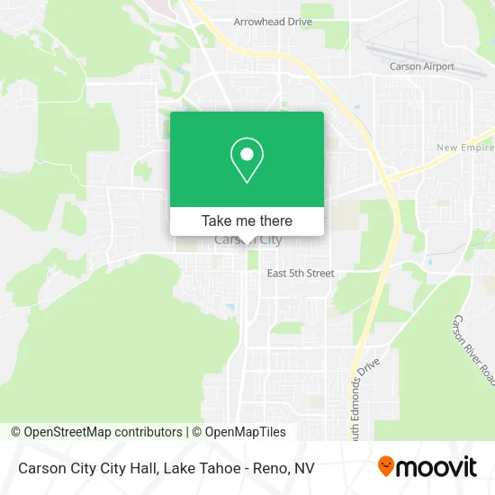 Mapa de Carson City City Hall