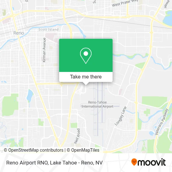 Reno Airport RNO map