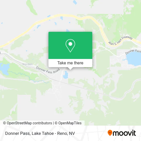 Donner Pass map