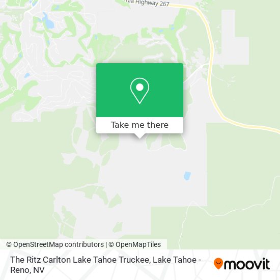 The Ritz Carlton Lake Tahoe Truckee map