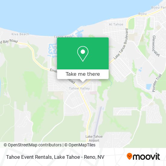 Tahoe Event Rentals map