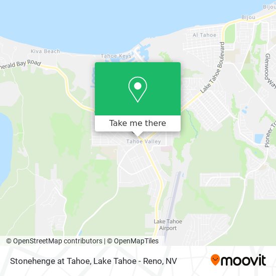 Stonehenge at Tahoe map