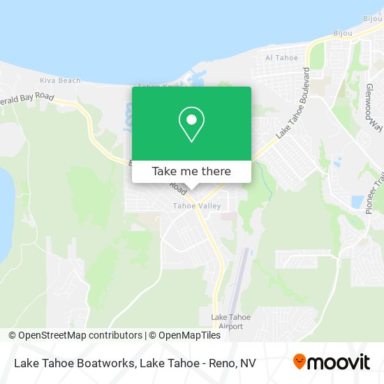 Lake Tahoe Boatworks map
