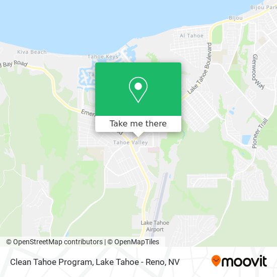 Mapa de Clean Tahoe Program