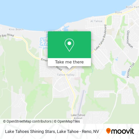 Lake Tahoes Shining Stars map