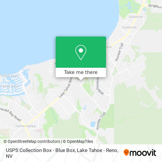 USPS Collection Box - Blue Box map