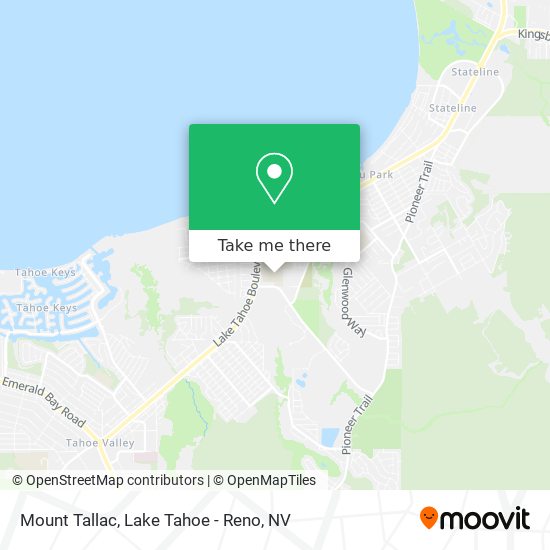 Mapa de Mount Tallac
