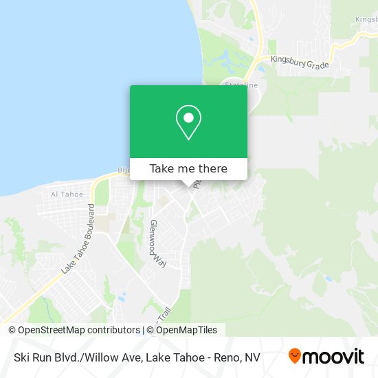 Ski Run Blvd./Willow Ave map
