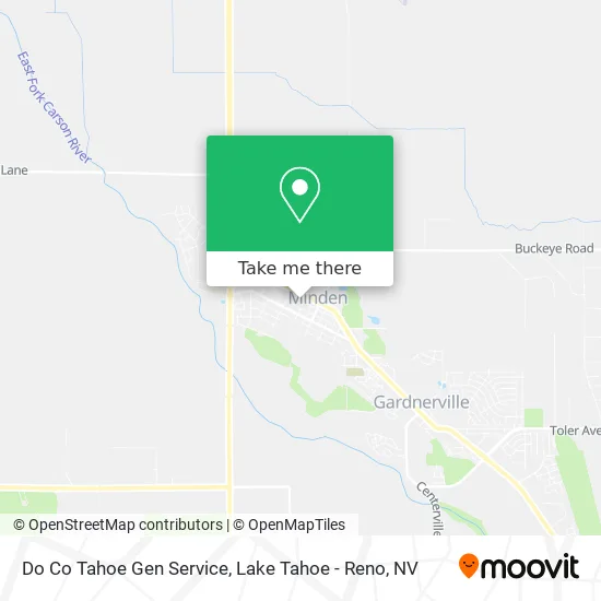 Do Co Tahoe Gen Service map
