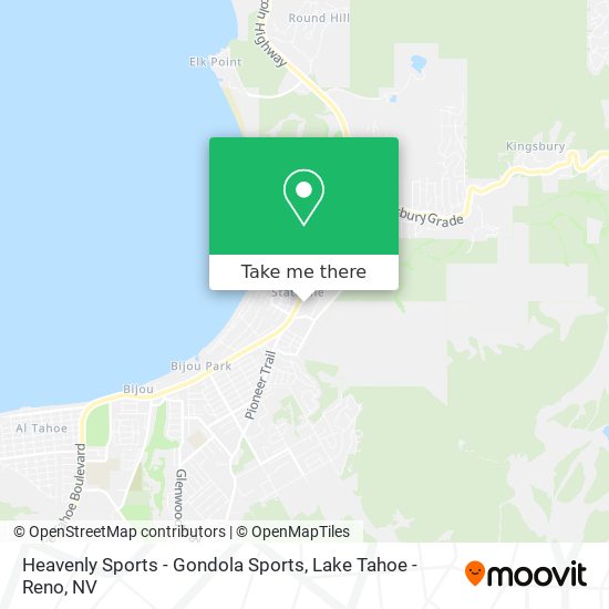 Heavenly Sports - Gondola Sports map