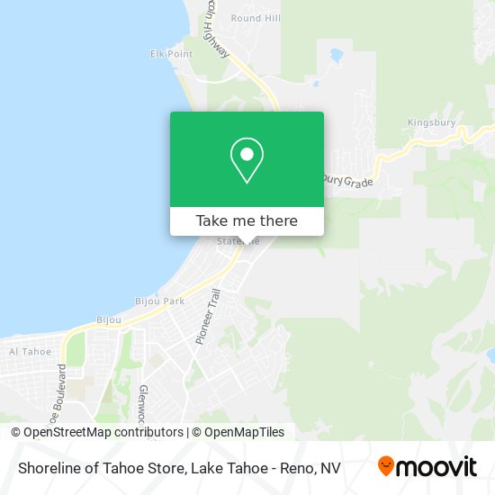 Mapa de Shoreline of Tahoe Store