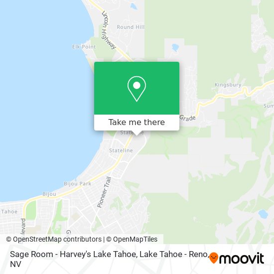 Sage Room - Harvey's Lake Tahoe map