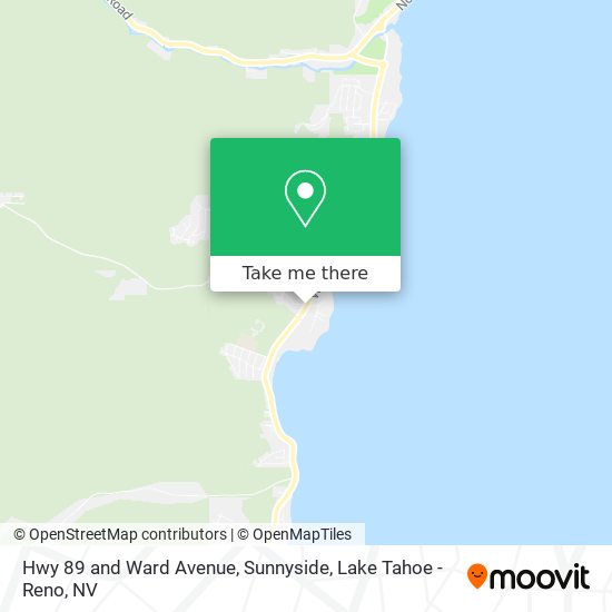 Hwy 89 and Ward Avenue, Sunnyside map
