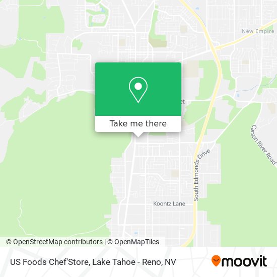 Mapa de US Foods Chef'Store
