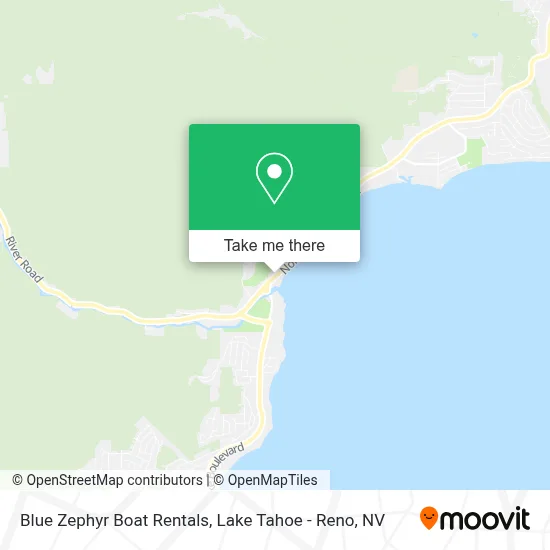 Blue Zephyr Boat Rentals map