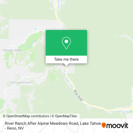 River Ranch After Alpine Meadows Road map