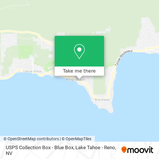 USPS Collection Box - Blue Box map