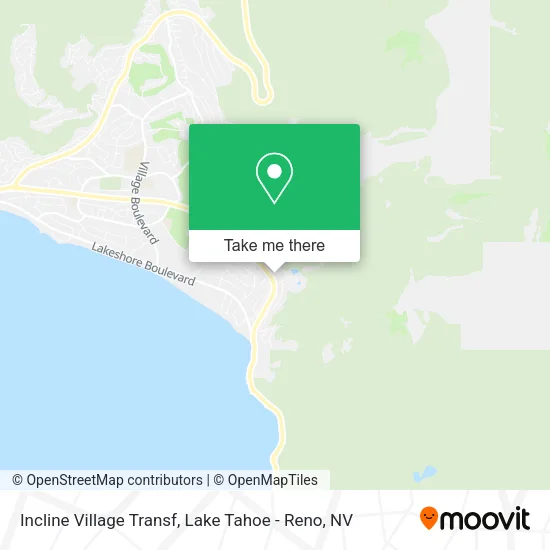 Mapa de Incline Village Transf
