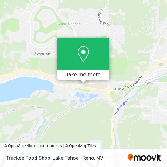 Truckee Food Shop map