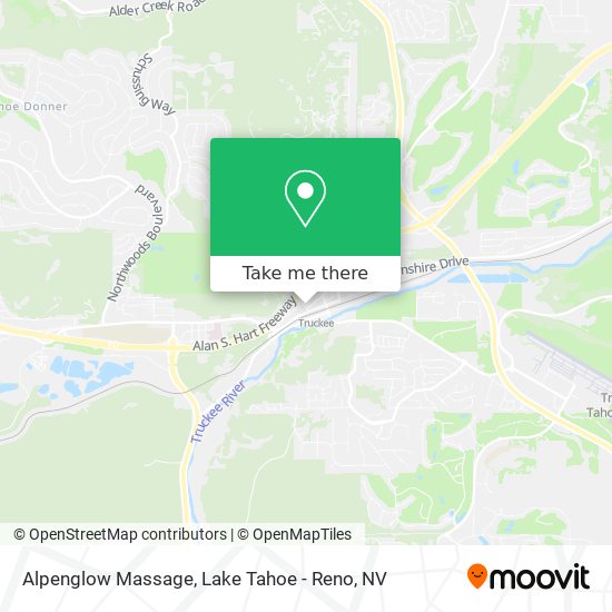 Alpenglow Massage map