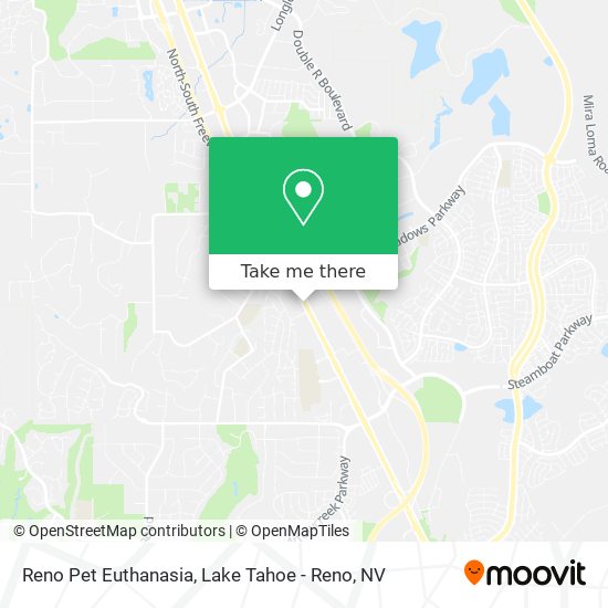 Reno Pet Euthanasia map