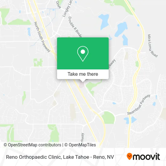 Reno Orthopaedic Clinic map