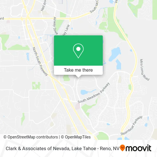 Clark & Associates of Nevada map