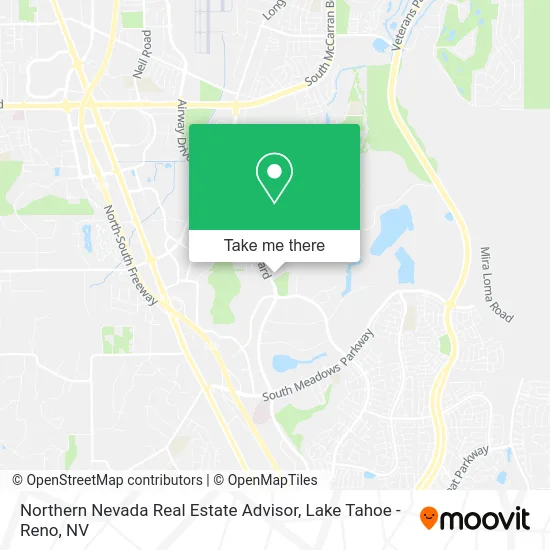 Northern Nevada Real Estate Advisor map