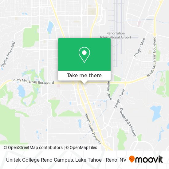 Unitek College Reno Campus map