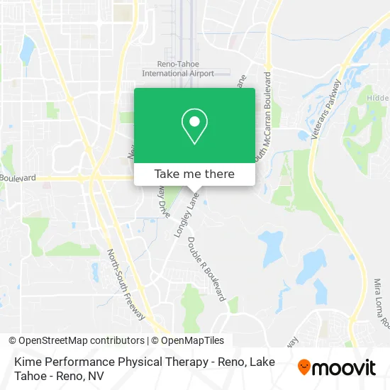 Kime Performance Physical Therapy - Reno map