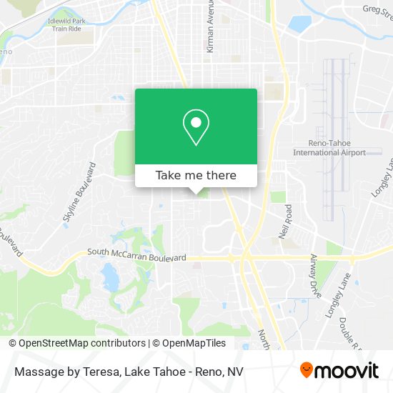 Massage by Teresa map