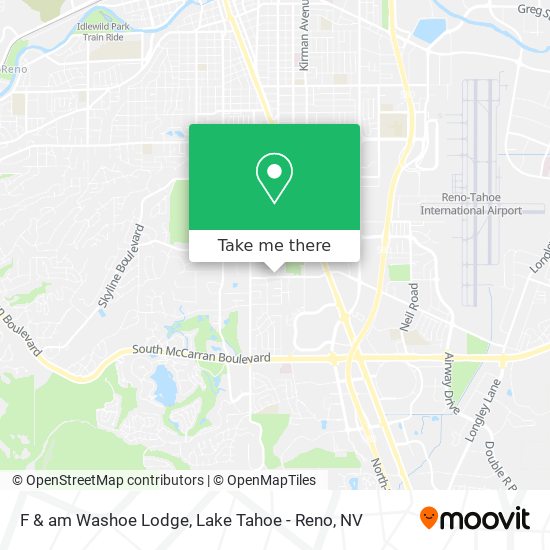 F & am Washoe Lodge map