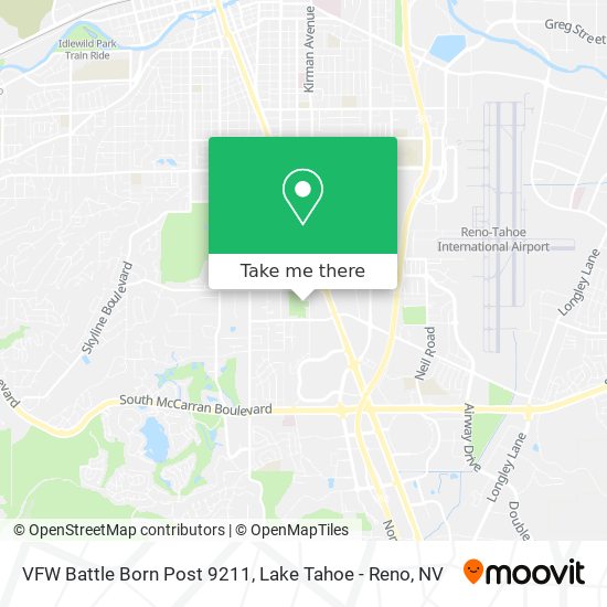 Mapa de VFW Battle Born Post 9211
