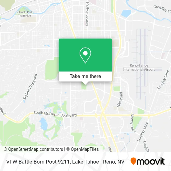 VFW Battle Born Post 9211 map