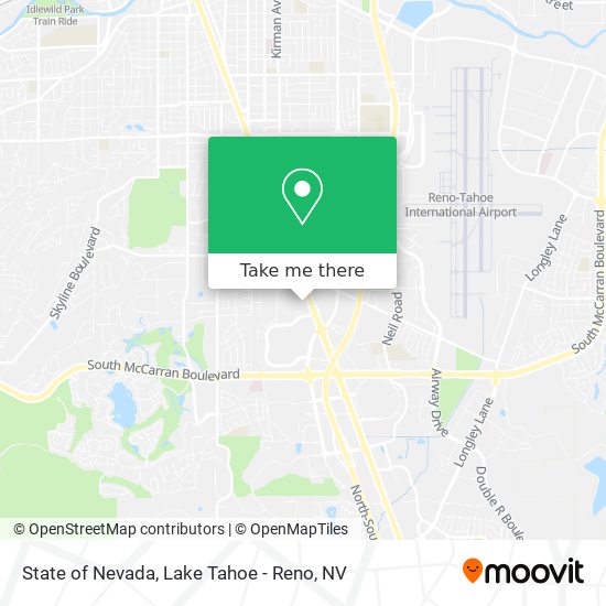 State of Nevada map