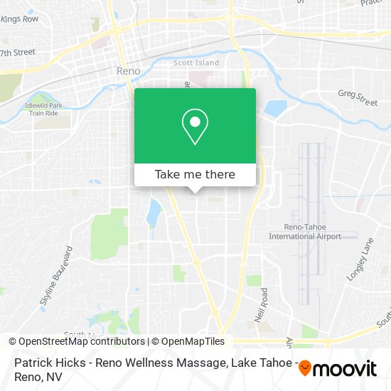 Patrick Hicks - Reno Wellness Massage map