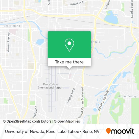 University of Nevada, Reno map