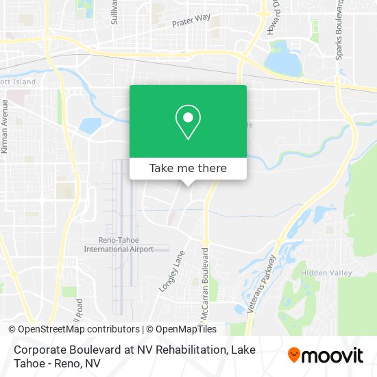 Corporate Boulevard at NV Rehabilitation map