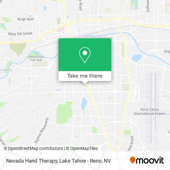 Nevada Hand Therapy map