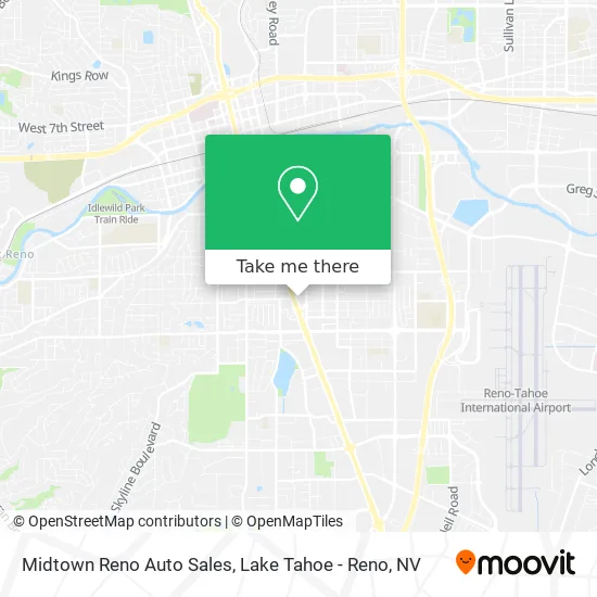 Midtown Reno Auto Sales map