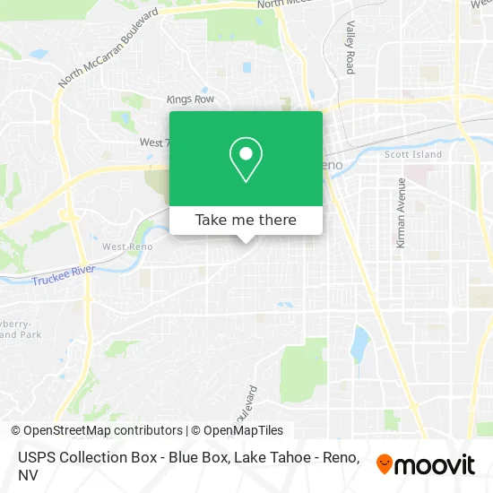 USPS Collection Box - Blue Box map