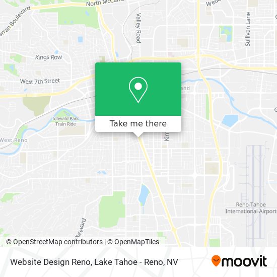 Mapa de Website Design Reno