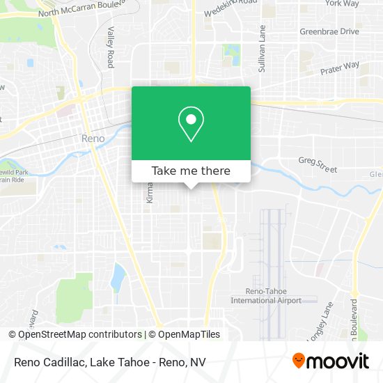 Mapa de Reno Cadillac