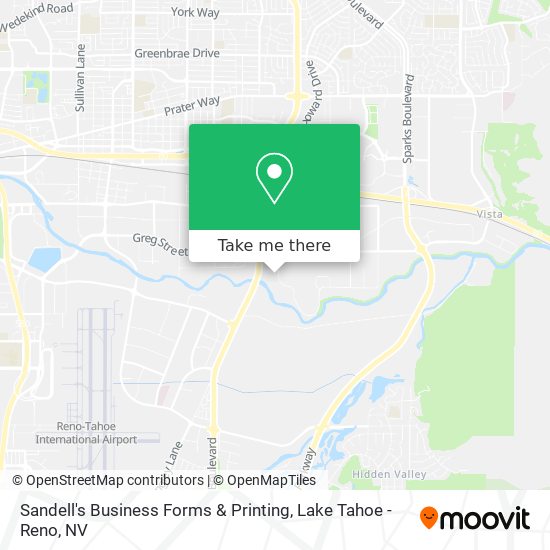 Mapa de Sandell's Business Forms & Printing