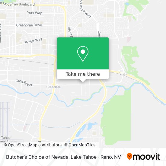 Butcher's Choice of Nevada map