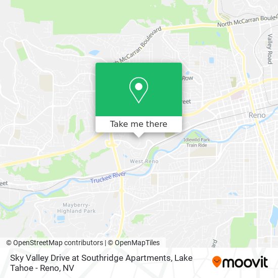 Mapa de Sky Valley Drive at Southridge Apartments