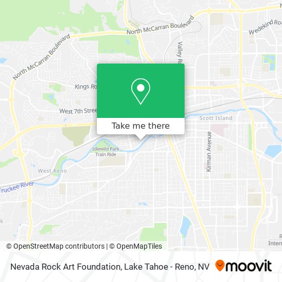 Nevada Rock Art Foundation map