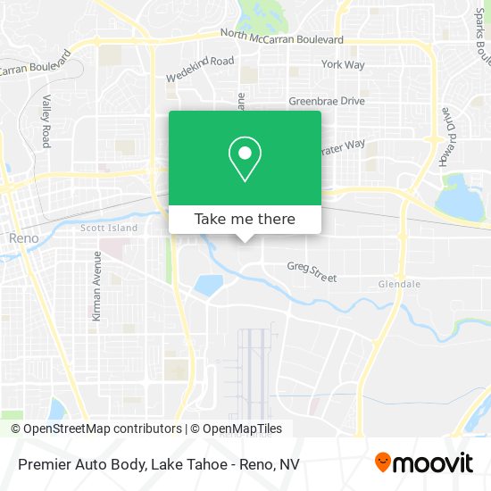 Premier Auto Body map